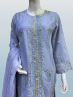 Salwar Kameez Suit, Wedding-Ready Chiffon Embroidered - Image 3