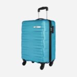 Max Fashion Textured Hardcase Trolley Bag With Retractable Handle black