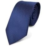 Solid Navy Blue Necktie for fashion and casual use necktie Plain