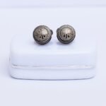 Black Ring Cufflinks for Men